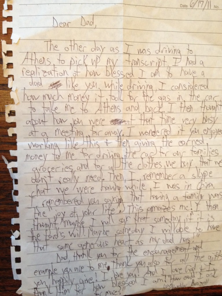 Letter to Dad Letter to Dad June 17, 2011